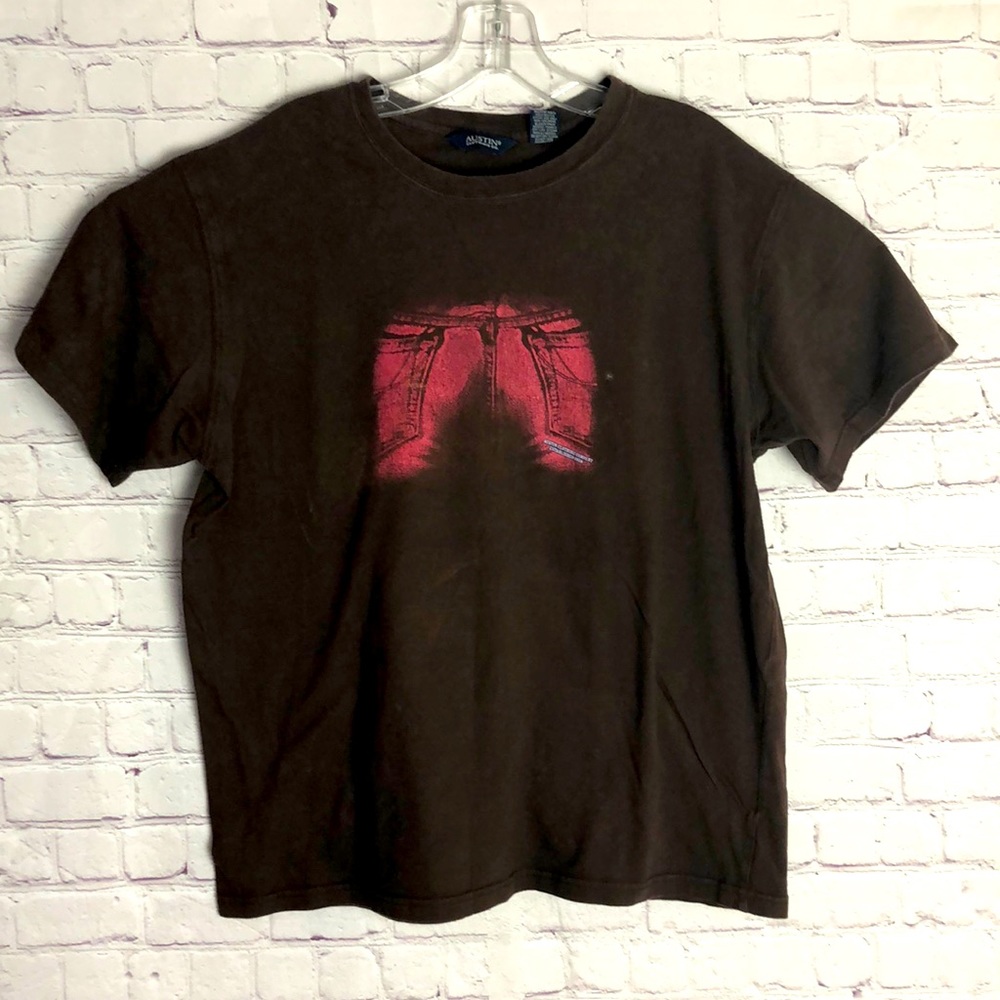 Austin Clothing Co. Men's Brown Graph Tee. Sz.L